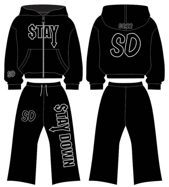 $TAY DOWN Tracksuit Set