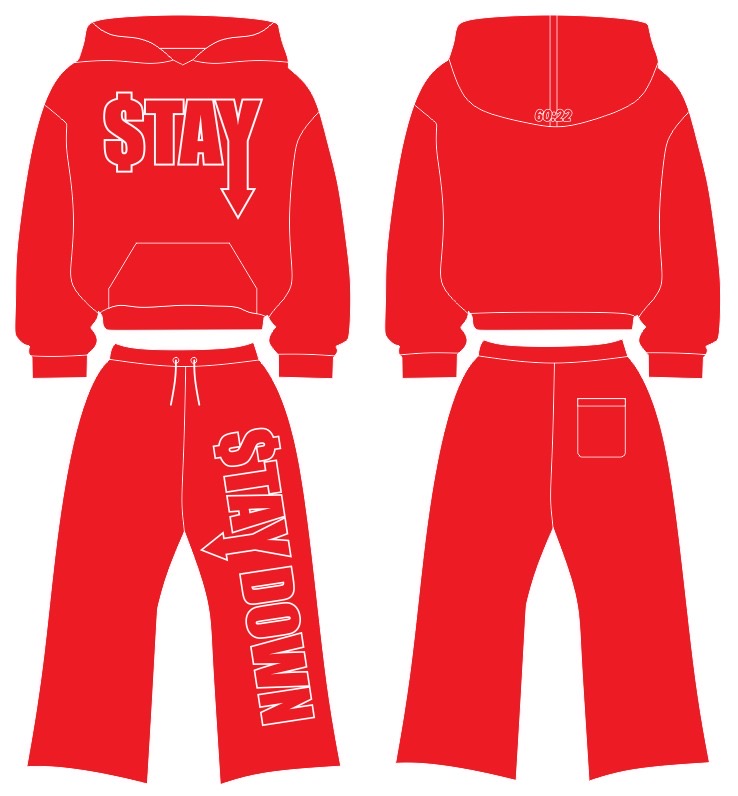 STAYDOWN Pullover Hoodie & Pants Set