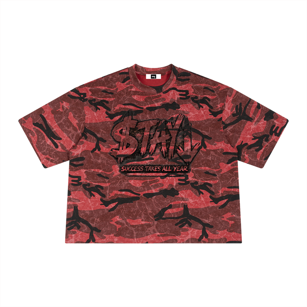 Staydown Unisex Boxy Camo T-Shirt