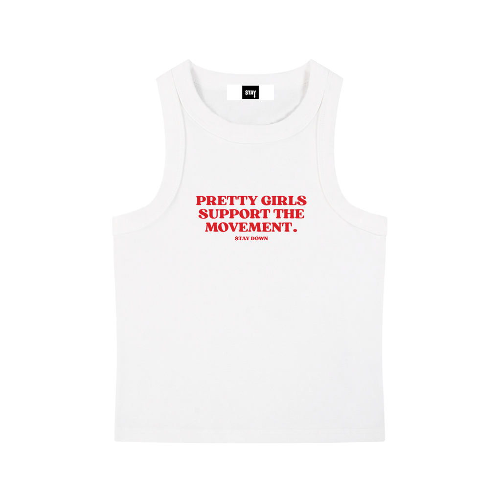 Snow Washed Crop Tank Top