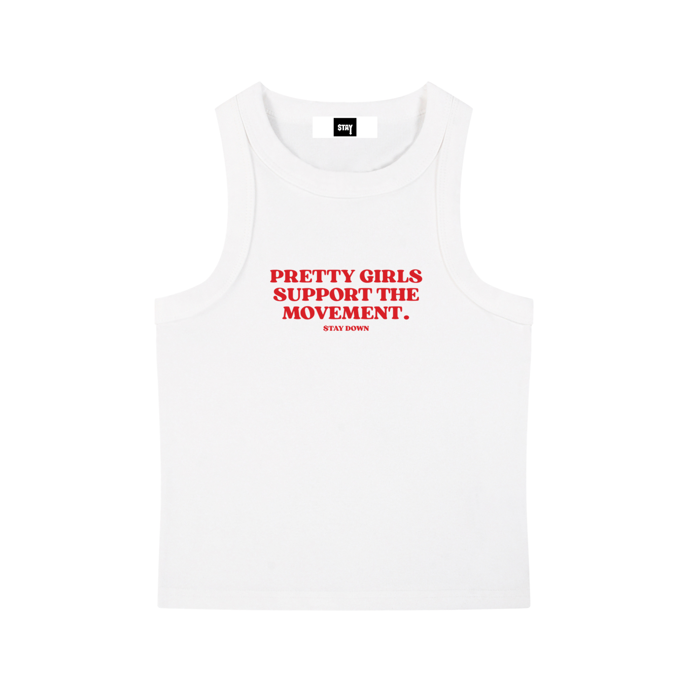 Snow Washed Crop Tank Top