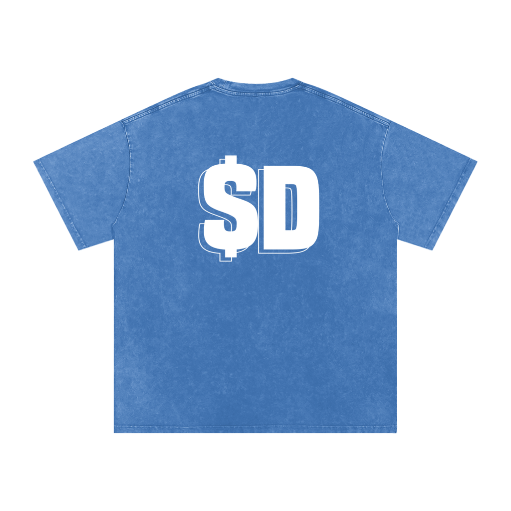 Snow Washed Oversized Cotton T-Shirt