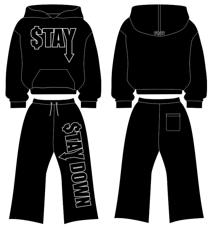 STAYDOWN Pullover Hoodie & Pants Set