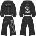 Charcoal tracksuit without scattered dots