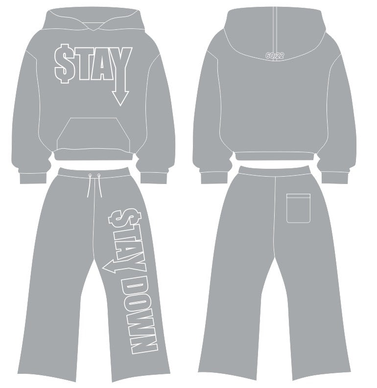 STAYDOWN Pullover Hoodie & Pants Set