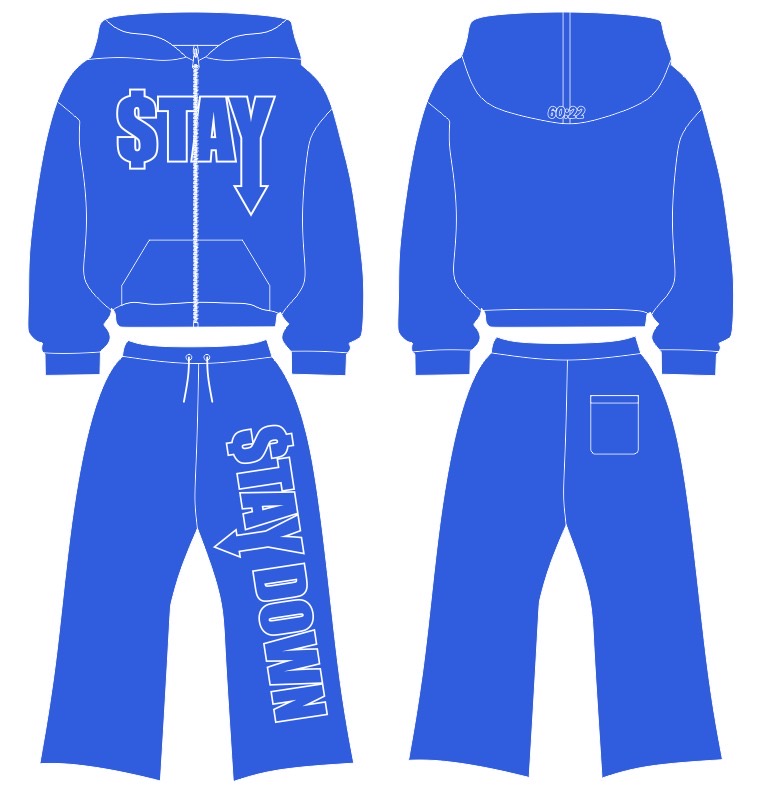 STAYDOWN  Zip-Up & Pants Set